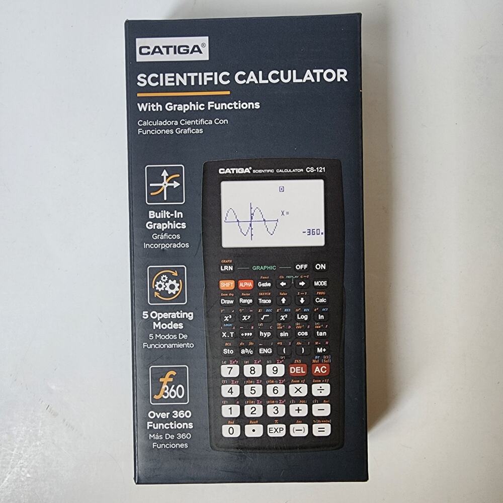 Scientific Graphic Calculator CATIGA CS121 Scientific and Engineering Open Box